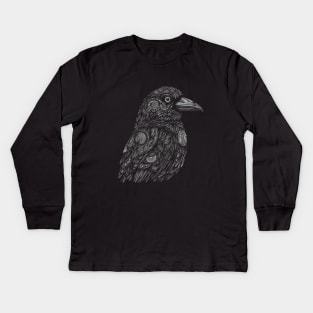 Bohemian Crow Kids Long Sleeve T-Shirt